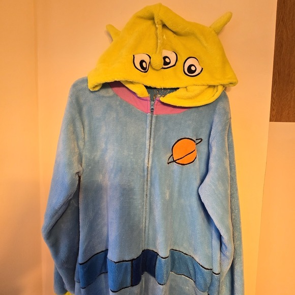 Disney Pixar Toy Story Alien Union Suit Costume Adult Small Measurements In Desc - Picture 2 of 6